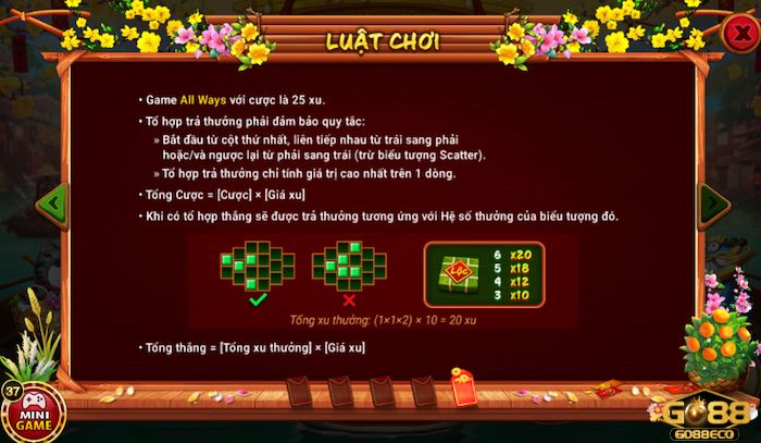 Luật chơi Nổ hũ Sắc Xuân Chợ Tết KUBET người chơi cần ghi nhớ