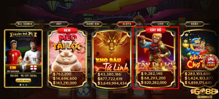 Người chơi nhấn chọn game Tây Du Ký của Go88Người chơi nhấn chọn game Tây Du Ký của KUBET