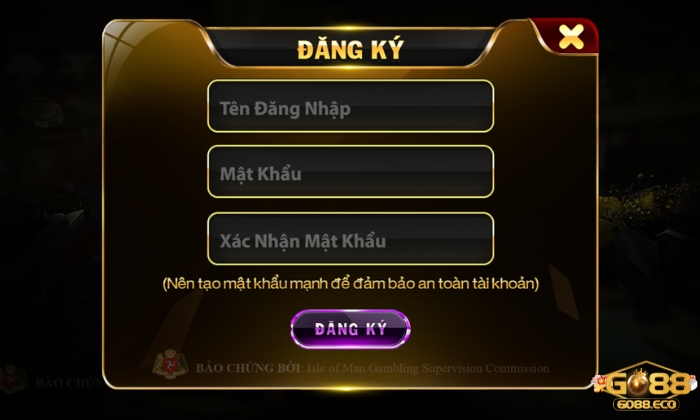 Nhập đầy đủ thông tin mà KUBET yêu cầu